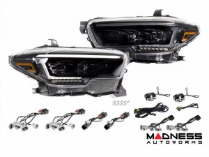 Toyota Tacoma LED Head Lights - XB EVO Hybrid Series - Morimoto (2016-2023) Toyota Tacoma LED Head Lights - XB EVO Hybrid Series - Morimoto (2016-2023)
